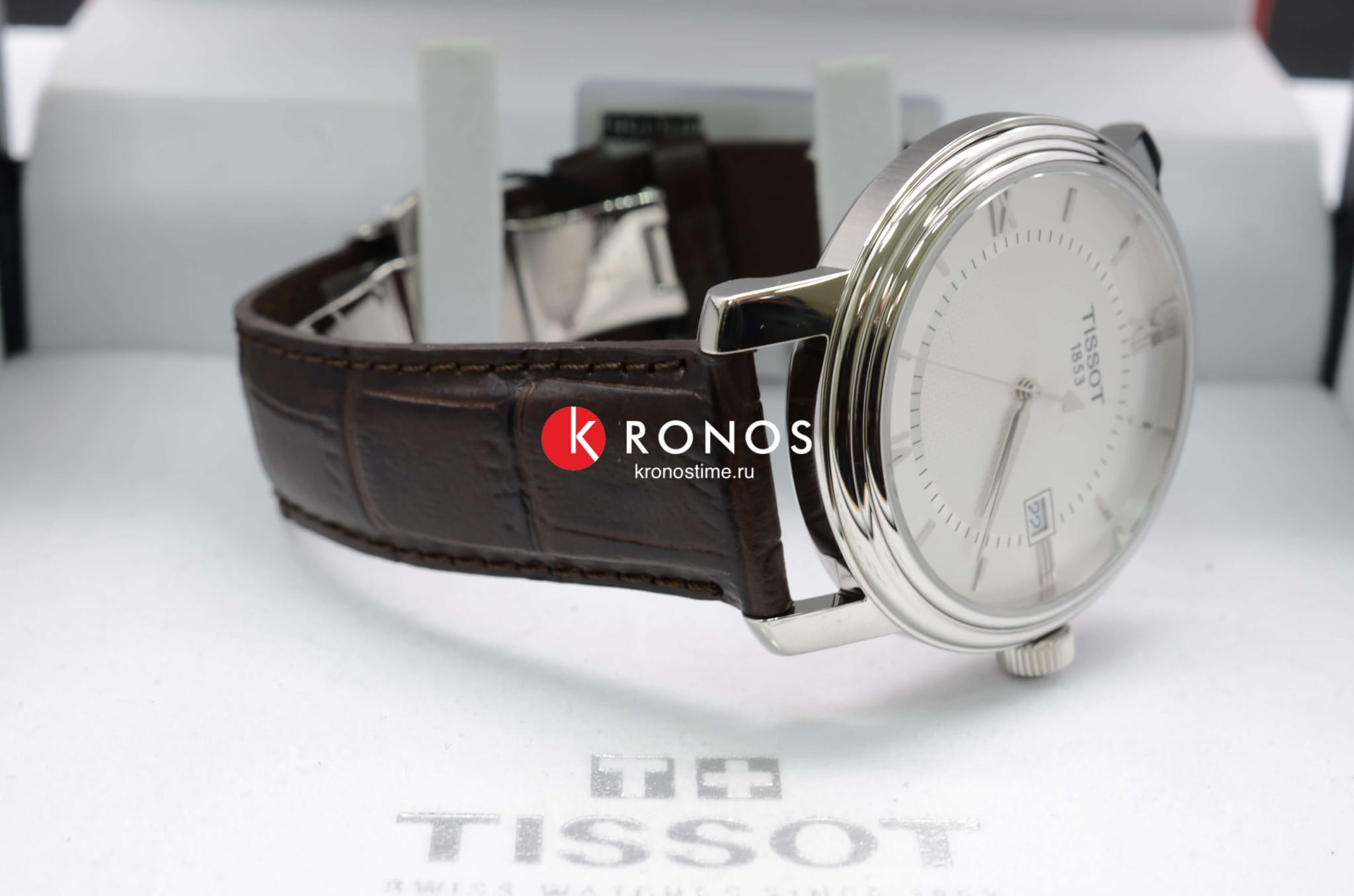 Tissot Tissot Bridgeport T097.410.16.038.00 кварцевые мужские часы часы крупный план белый циферблата